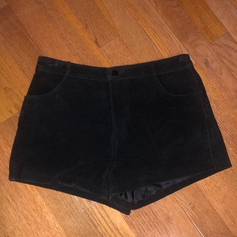Forever 21 Black Suede Shorts